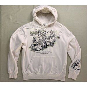 Winnie The Pooh Hoodie Medium 'Christopher Robin Gives Pooh A Birthday Party’